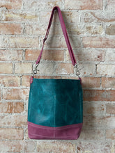 Load image into Gallery viewer, Raspberry + Turquoise Tote Ticket