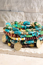 Load image into Gallery viewer, Multi Layered Semi-Precious Stone Bracelet
